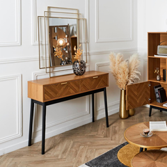 Console Table – Brown Black