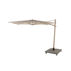 Premium Side Pole Umbrella 300x300cm – Latte frame Sand