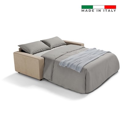 Sofa Bed 3 Seater - Tan Grey