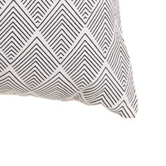 Grey-White Cotton Cushion 45x45cm
