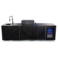 High-End Outdoor Kitchen - Black