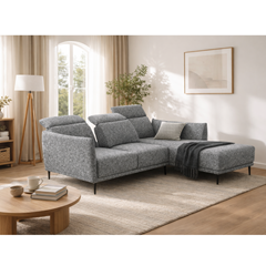 Sofa 3-Seater + Chaise Longue Right – Grey