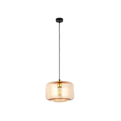 Amber Glass Hanging Lamp