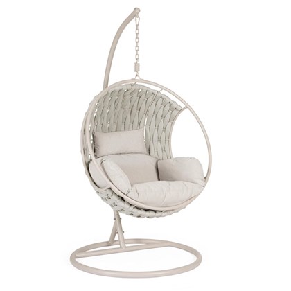 Hang Armchair With Cushion - Beige & Light Grey