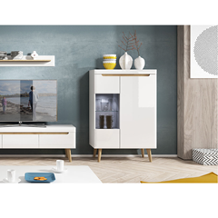 Showcase Cabinet 90 – White