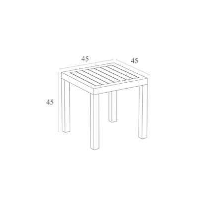 Side Table – Taupe