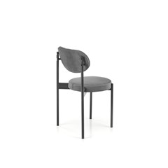 Upholstered Chair K-509 - Grey & Black