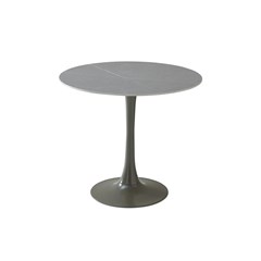 Round Dining Table Ceramic - Grey Anthracite