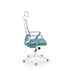 Office Chair Adjustable – Turquoise & White