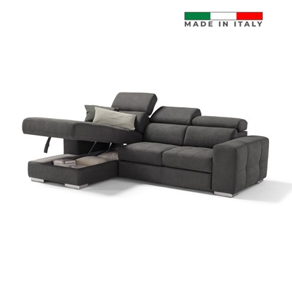 Sofa Bed 2-Seater With Chaise Longue Left 00578-R28