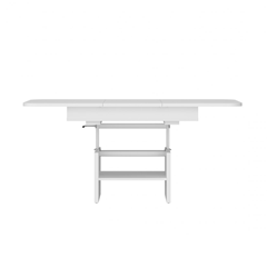 Table 110-150 With Lift – Alpine White