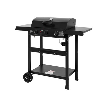 3 Burner Gas Grill Black