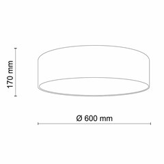 Ceiling Lamp Earth - Gray
