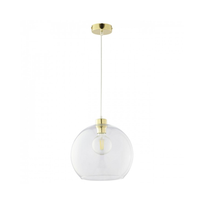 Transparent Glass Pendant Lamp 1xE27