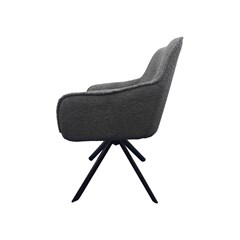 Teddy Chair Grey with Metal Legs