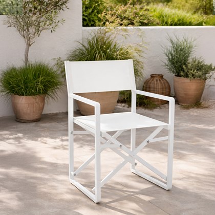 White Aluminium Outdoor Garden Chair
