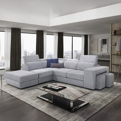 L-Shaped Sofa Bed 2-Seater With Corner Left - R22