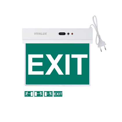 Salve LED Evacuation Sign – White