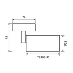 Spot for Track Lighting Tl903 Lux  92 Mm  White  Gu10