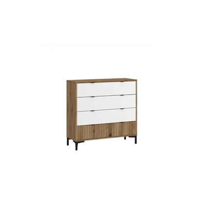 Chest Of Drawers 4S – Alpine White & Oak