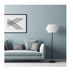 Floor Lamp Black and White