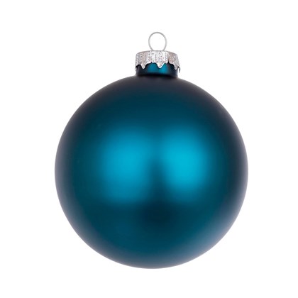 Matt Teal Blue Ball 10cm