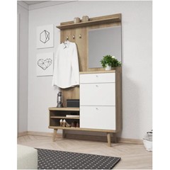 Hallway Wardrobe – Riviera Oak & White