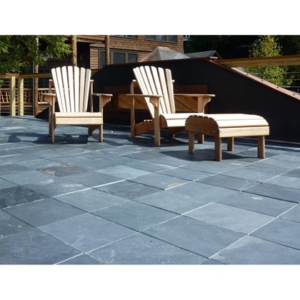 Natural Slate Stone Deck Tile - Dark Grey