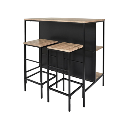 Kitchen Island Set with 2 Stools