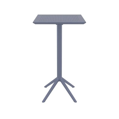 Table Folding Bar High  60x60cm - Dark Grey