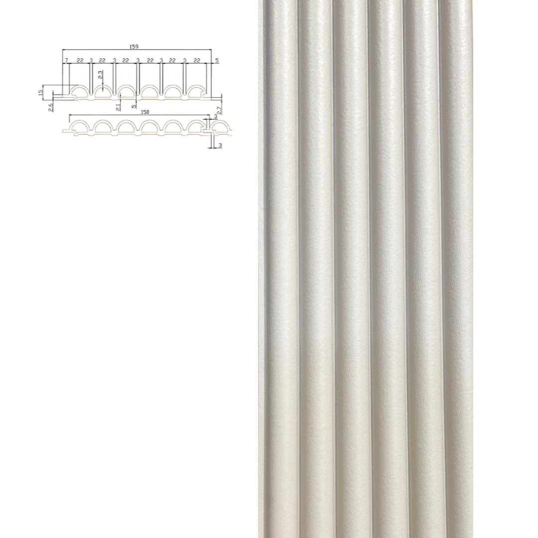 Wall Panels Six Small Rounded Shapes 111 - 150x2800mm