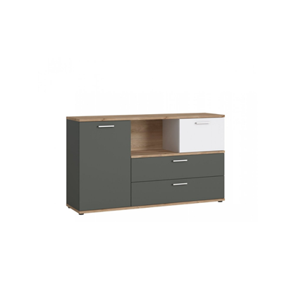 Chest Drawers 2D2S – White Alpine/Grey/Graphite