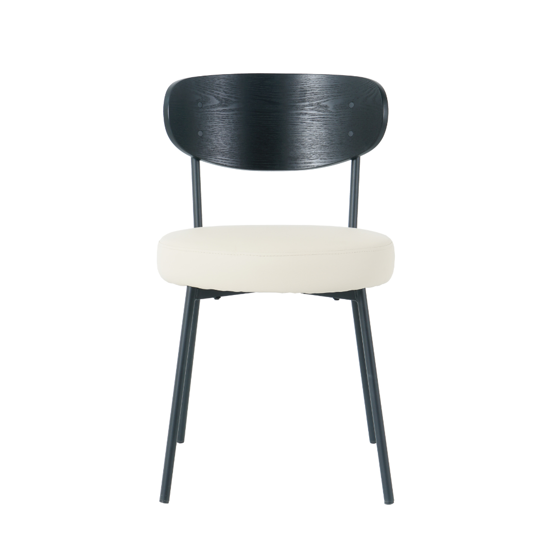Dining Chair - Black and Beige
