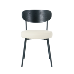 Dining Chair - Black and Beige