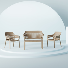 Outdoor Sofa Set – Taupe