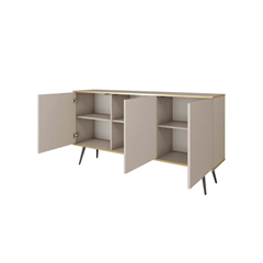 Sideboard 160 – Beige & Gold