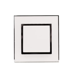 1 Gang 2 Way Switch White Mirror Frame