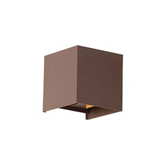 11W LED Wall Lamp With Bridgelux Chip Corten 3000K Square