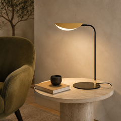 Gold and Black Dimmable Table Lamp