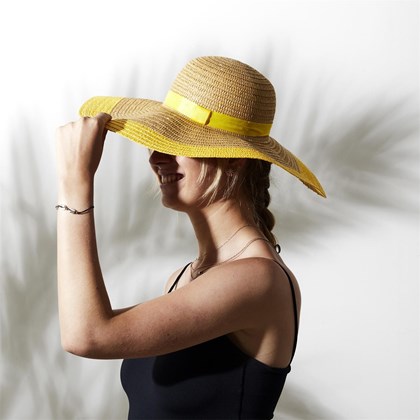 Adult Beach Hat  Yellow