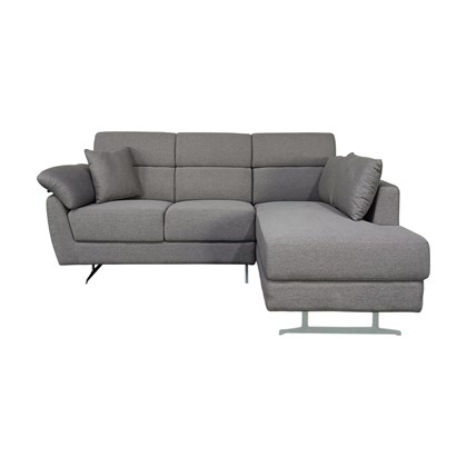 3-Seater Sofa Right Chaise Longue - Grey