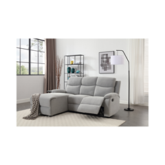 Left Recliner Corner Sofa - Grey
