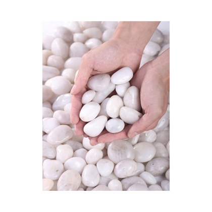 Pebbles Finely Polished 20 kg Bag – White, 2–4 cm
