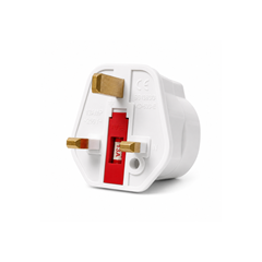 UK Plug Adapter 13A – White