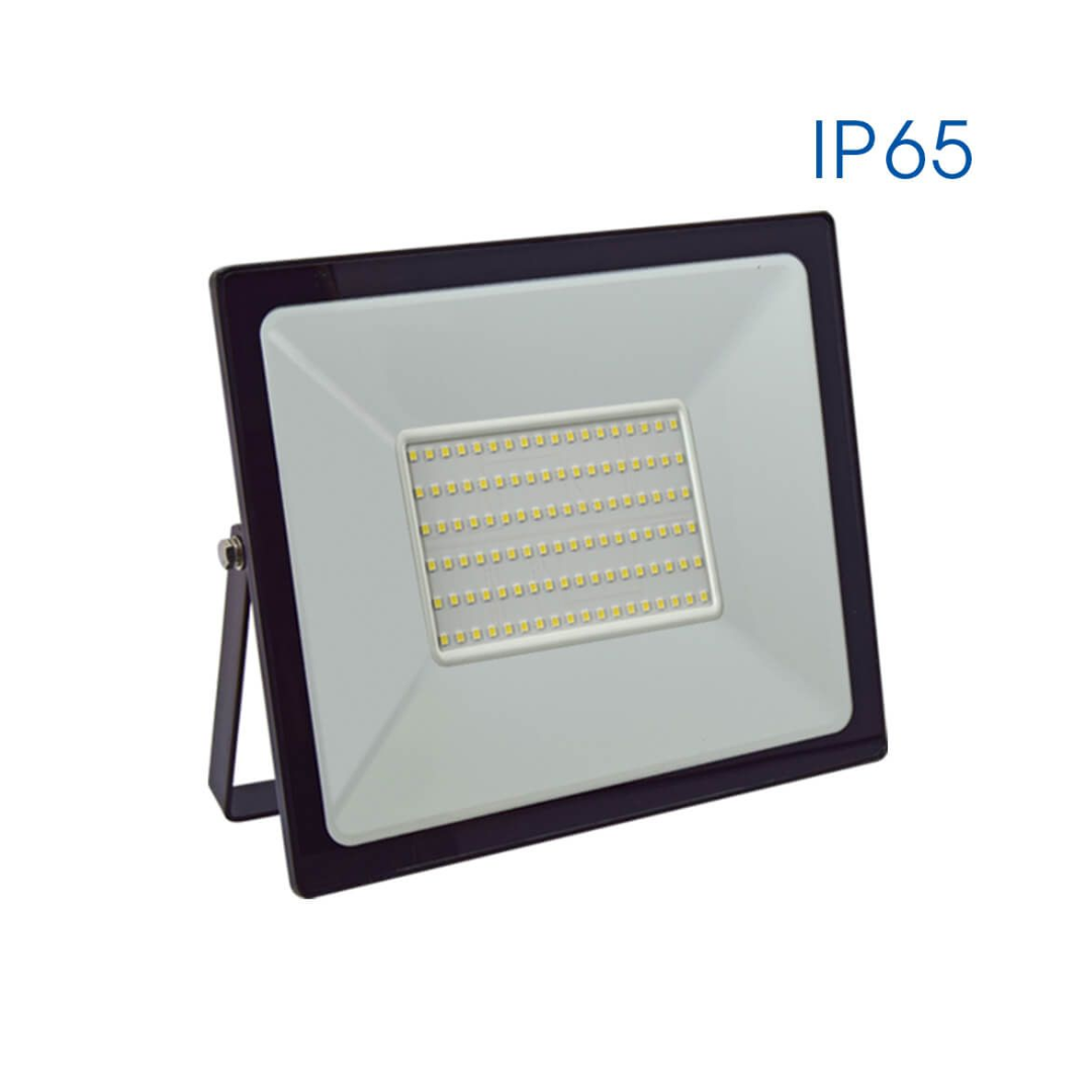 LED Floodlight 100W - 4000K Cool White - Black