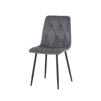 Dining Chair Velvet Dark Grey