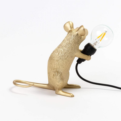 Mouse Lamp Gold