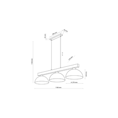 Oslo Brown Hanging Lamp