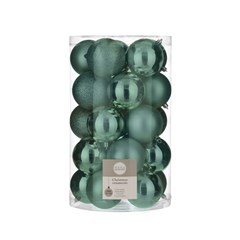 House of Seasons Bauble Unbreakable Light Blue25 Pieces