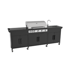 Natural Colour Silver Kitchen BBQ